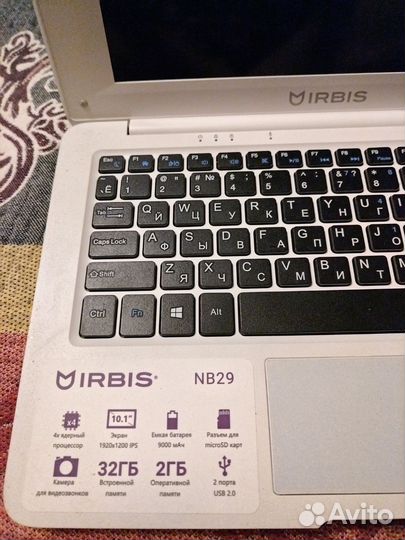 Нетбук ирбис nb 29