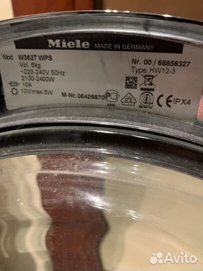 Стиральная машина miele w3627