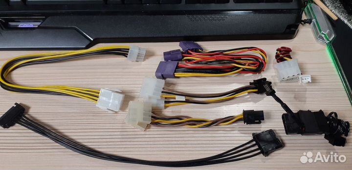 Кабель Molex мама/папа, SATA, 8 pin PCI-E