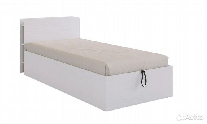 Кровать Юниор 0.9 м белое дерево