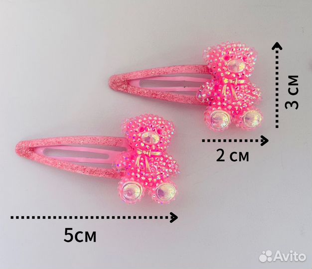 Заколки для волос детские клик-клак