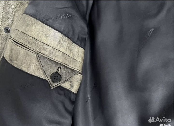 Куртка мужская кожаная с мехом 50