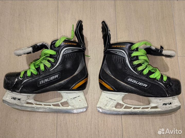 Хоккейные коньки bauer 33,5