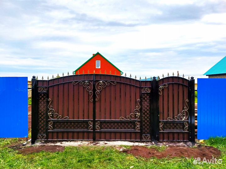 Кованные ворота и калитка