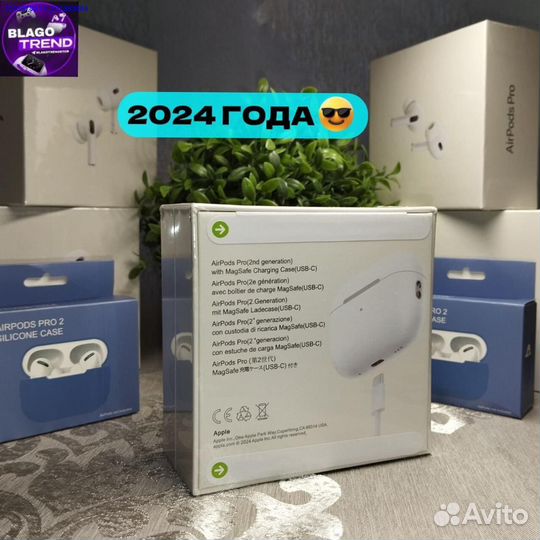 Airpods pro 2 type c premium + чехол (Арт.16163)