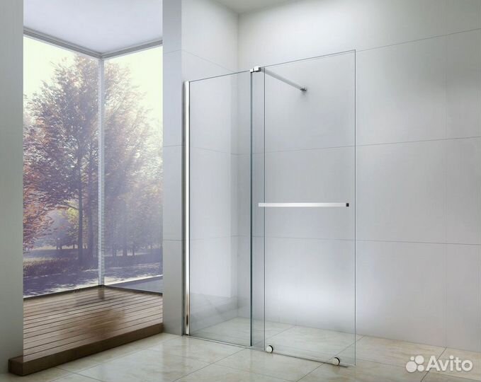 Стеклянная душевая на заказ