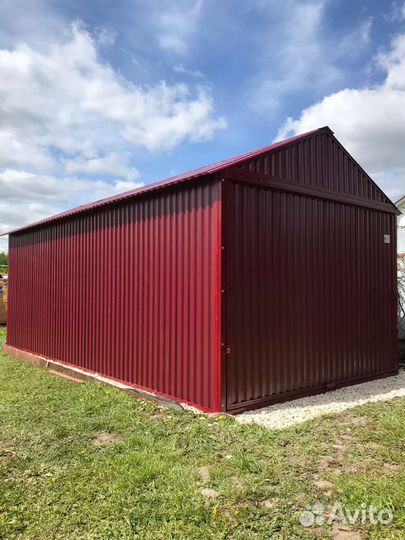 Металлический гараж пенал ракушка