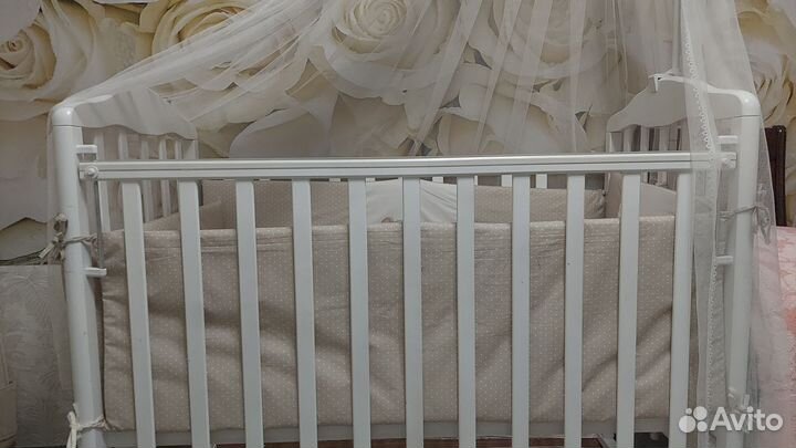 Детская кроватка деревянная новая