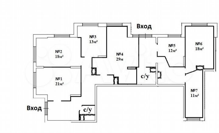 Свободного назначения, 29 м²