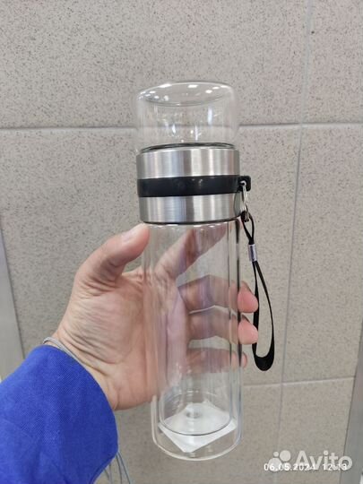 Термобутылка стеклянная для чая