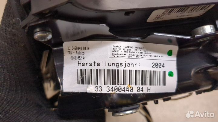 Подушка безопасности водителя BMW X3 E83, 2004