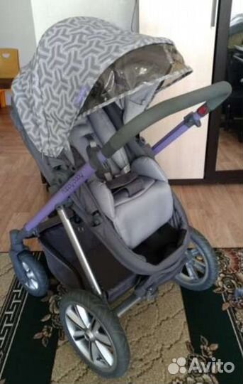 Коляска HB ultra lilac 2 в 1+подарки