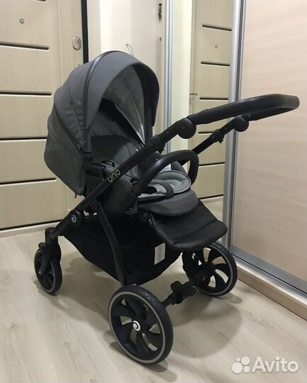 Коляска Tutis uno 2 в 1 серая