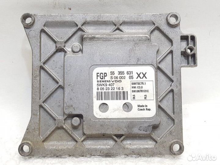 Блок управления двигателем эбу Opel Vectra C