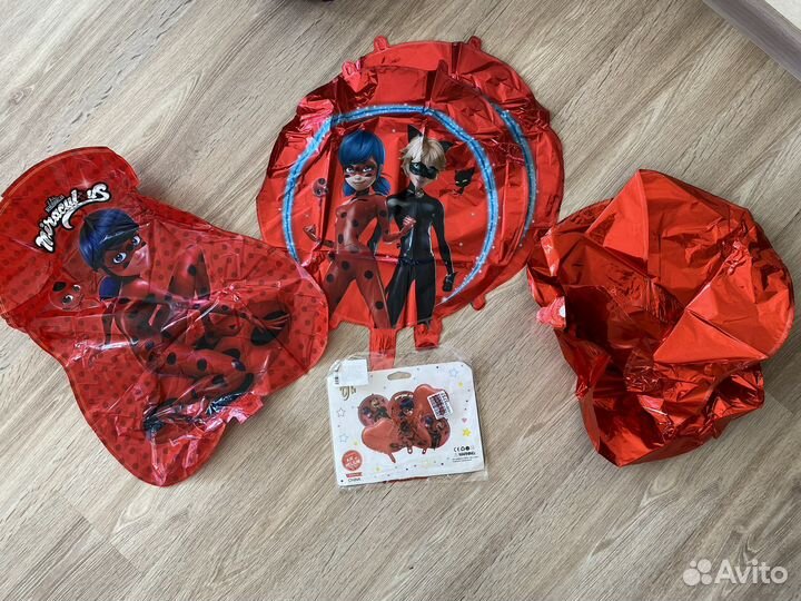 Шарики праздничные леди баг и супер кот