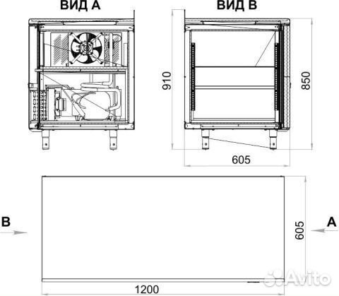 Стол холодильный polair tm2gn-G борт -2до 10