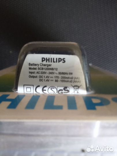 Зарядное устройство Philips SCB1200NB AA/AAA