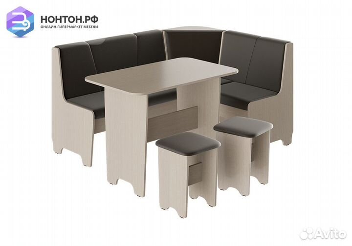 Кухонный уголок Техас исп.1 дуб белфорт / экокожа