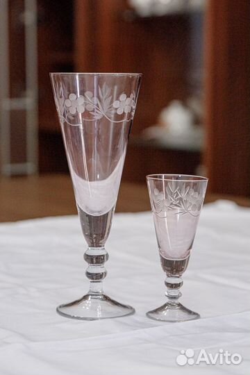 Набор фужеров и рюмок СССР (16 предметов)