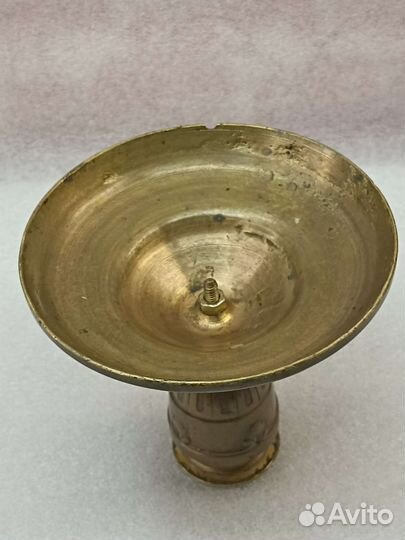 Подсвечник старинный бронзовый