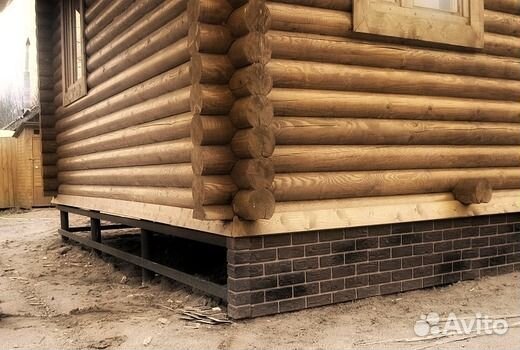Подъём дома. Замена венцов. Ремонт фундамента