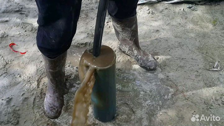 Чистка скважин колодцев ремонт Откачка