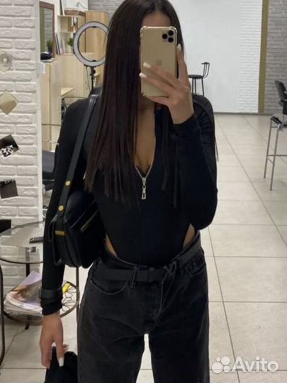 Боди zara на молнии