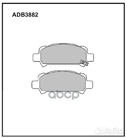 Nsin0007147981 Колодки тормозные дисковые зад