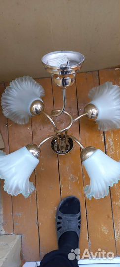 Люстра потолочная бу