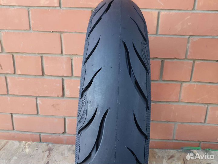Мотошина 140 90 16 белый борт