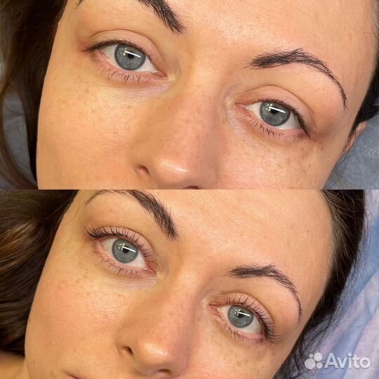 Ламинирование ресниц. Окрашевание