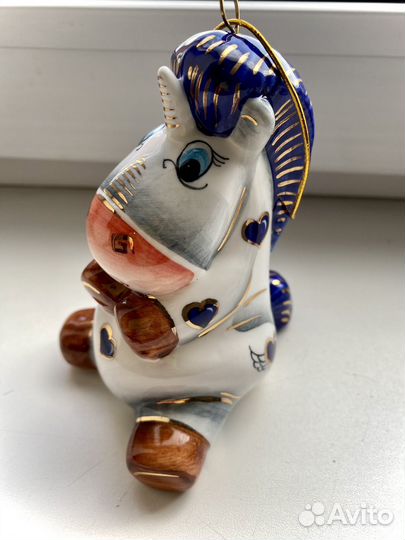 Елочная игрушка лефортовский фарфор