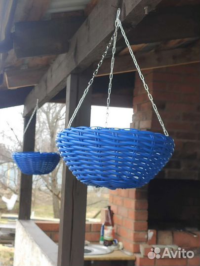 Кашпо из ротанга