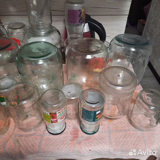 Стеклянные банки 0.5 л. 1 л. 2 литра. 3 литра