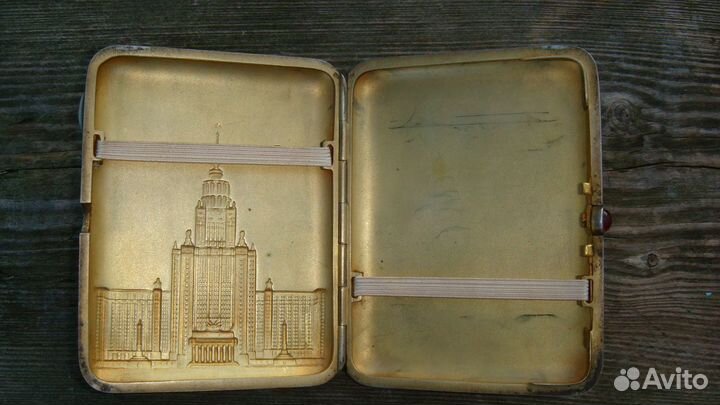 Портсигар мгу серебро