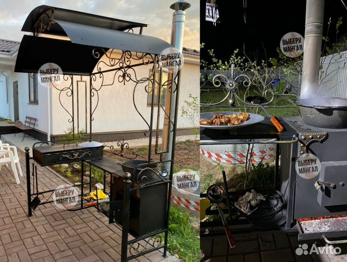 Беседка с мангалом