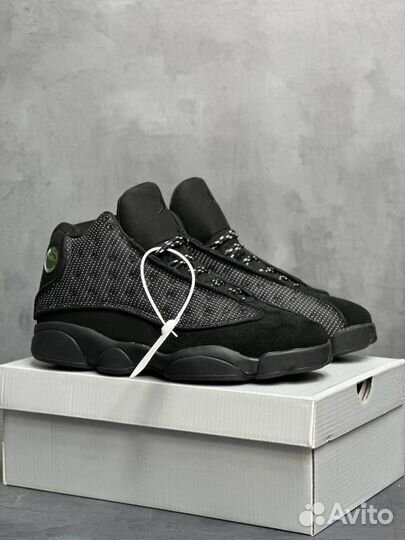 Кроссовки Nike air jordan 13 retro black cat