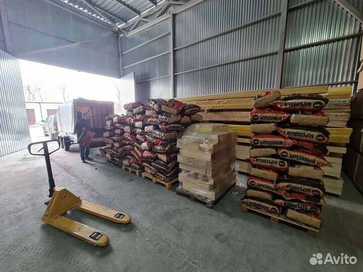 Уголь древесный березовый в мешках