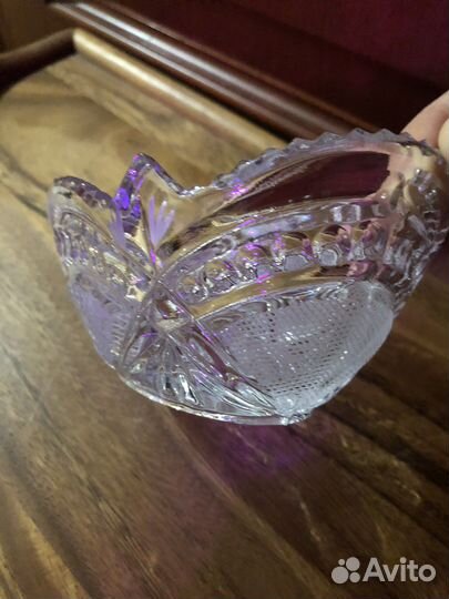 Конфетница, салатница, хрусталь. И их 2 шт