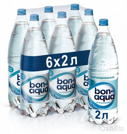 Опт - Минеральная вода BonAqua негазированная 2л