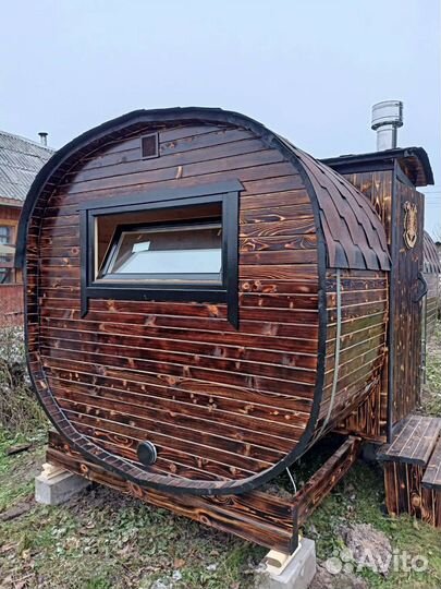 Баня бочка Квадро и викинг