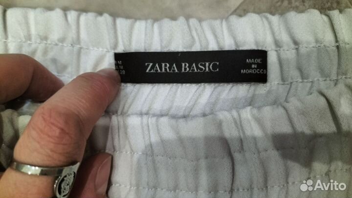 Брюки летние белые zara