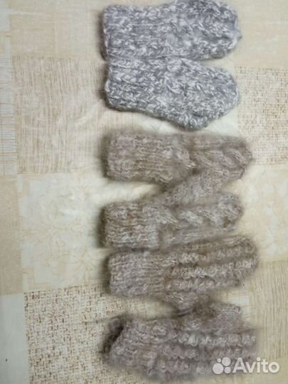 Варежки, носки из пуха