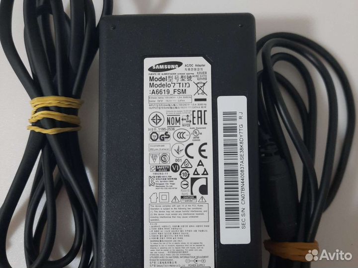 Адаптер питания 19v 3.47a(6.5x4.4) Sony LG Samsung