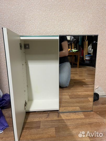 Зеркальный шкаф IKEA в ванную