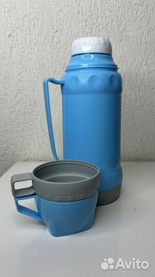 Термос со стеклянной колбой 1 литр