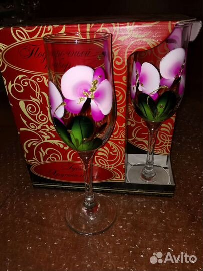 Фужеры бокалы, Набор бокалов+доставка