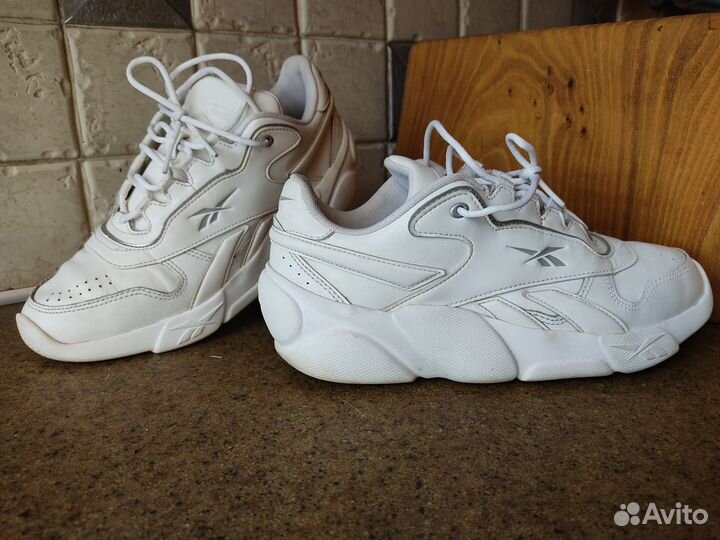 Кроссовки Reebok Dmx Foam белые Рибок кожа «365