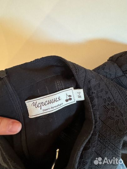 Платье unique fabric черешня