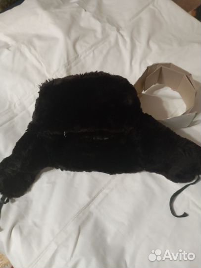 Мужская зимняя шапка из мутона 58 размер